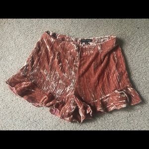 Kendall and Kylie velvet shorts